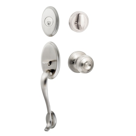 Sure-Loc Hardware Sure-Loc Hardware Aspen Handleset, Juniper Handleset Trim, Satin Nickel AN507-JN 15